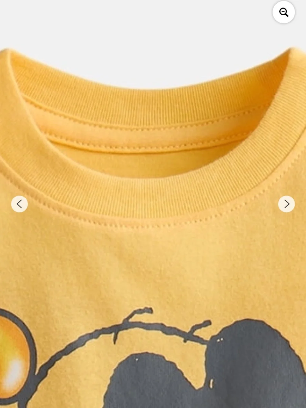 Peanuts Snoopy Toddler Unisex Yellow Dijon Short Sleeve Graphic Tee Shirt Size 5